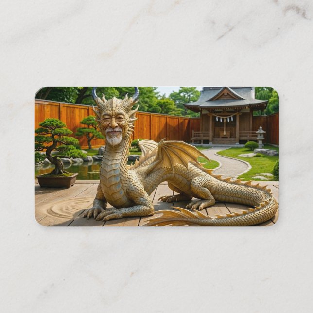Carte De Visite Marque-page du Dragon de l'Équilibre (Devant)