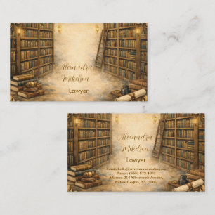Carte De Visite Marque professionnelle classique de bibliothèque j