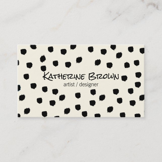 Carte De Visite Marques texturées / Expressive (Devant)