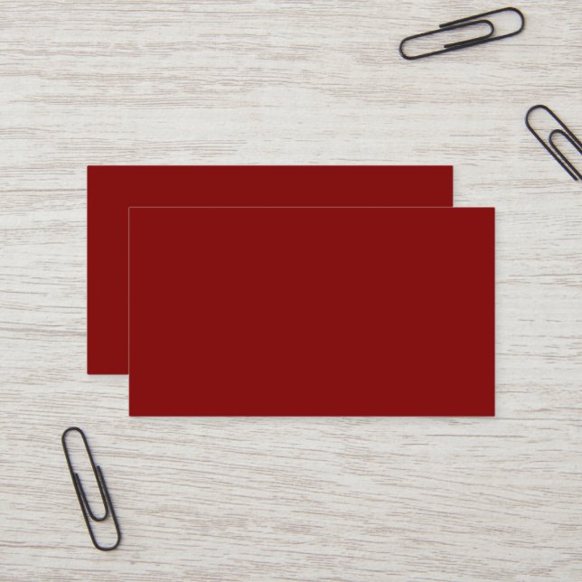Carte De Visite Marron (Devant/Arrière en situation)