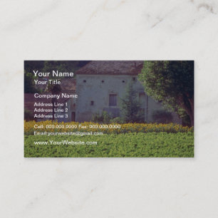 Carte De Visite Mas provençal jaune près de Carpentras dans le cha