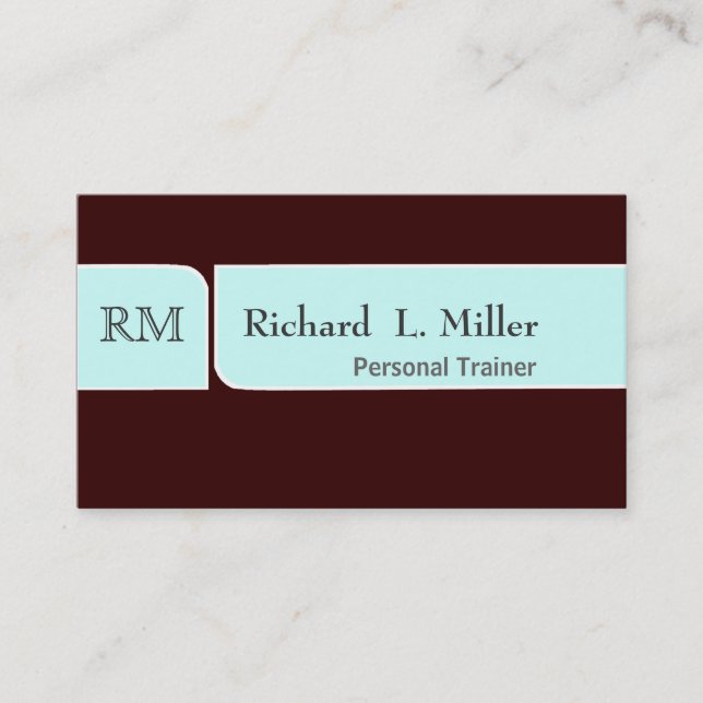 Carte De Visite Masculin simple simple de conception moderne (Devant)
