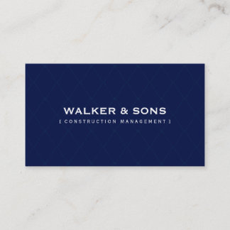 Carte De Visite MASCULINE BUSINESS minimum simple smart marine ble