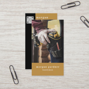 Carte De Visite Masculine Entrepreneur Outils Handyman