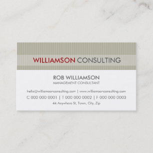 CARTE DE VISITE MASCULINE :: pinstripe minimal 16