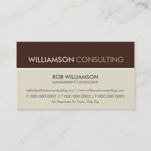 CARTE DE VISITE MASCULINE :: pinstripe minimal 4