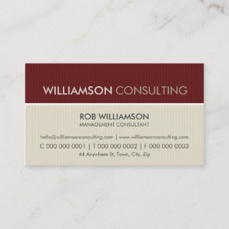 CARTE DE VISITE MASCULINE :: pinstripe minimal 7