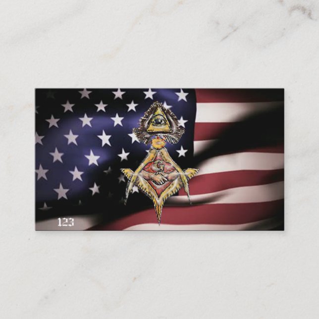 Carte De Visite Masonic EyeSs (Devant)