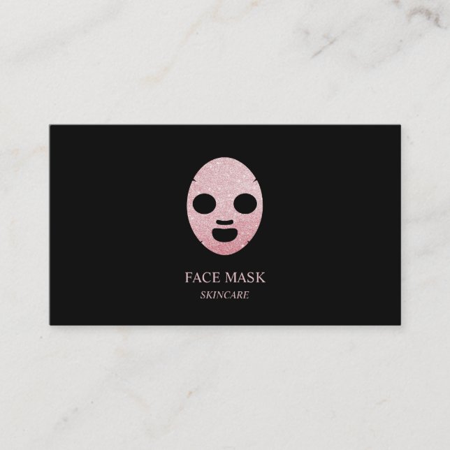 Carte De Visite Masque de soins pour le visage (Devant)