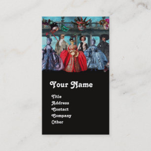 CARTE DE VISITE MASQUERADE MASQUÉRADE DE PUPPETS ITALIENS ANTIQUE,