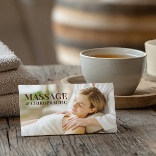 Carte De Visite Massage Chiropractic Body & Soul Therapy Salon