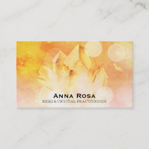 Carte De Visite ~ Massage de guérisseur Citrine de Reiki Yoga Cry