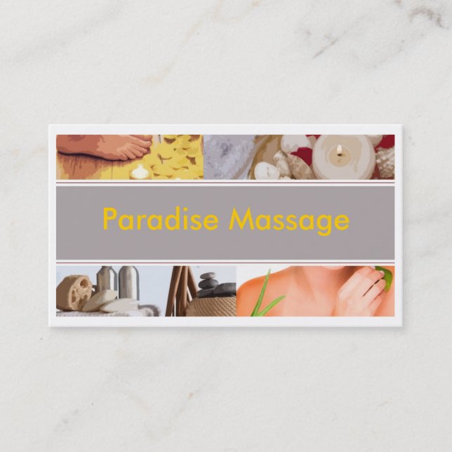 Carte De Visite Massage de paradis (Devant)
