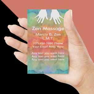 Carte De Visite Massage de zen