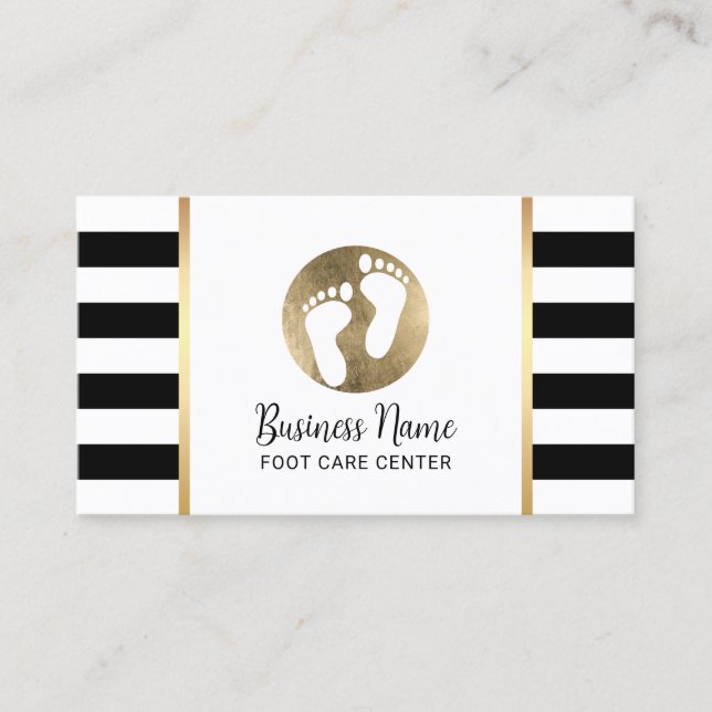 Carte De Visite Massage des pieds Podiatre Praticien Spa moderne (Devant)