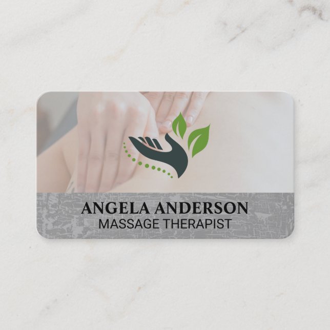 Carte De Visite Massage du dos | Relax Spa Bien-être (Devant)