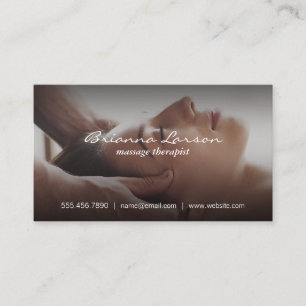 Carte De Visite Massage facial   Spa