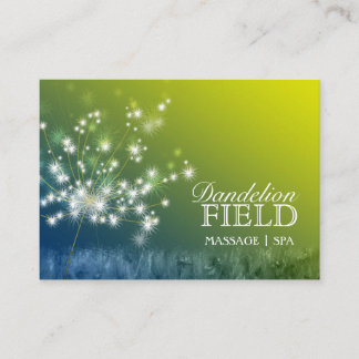 Carte De Visite Massage Glitzy Dandelions | Spa
