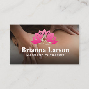 Carte De Visite Massage   Logo spa