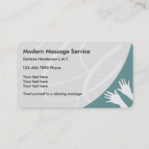 Carte De Visite Massage moderne