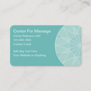 Carte De Visite Massage moderne tendance apaisant