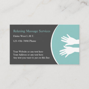 Carte De Visite Massage professionnel