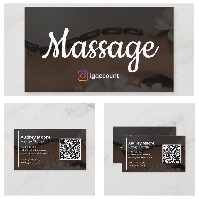 Carte De Visite Massage Reiki holistique Réflexologie Chiropratiqu (Massage Holistic Reiki Reflexology Chiropractic Business Card
)