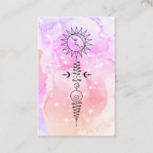 Carte De Visite *~* Massage Sun Woman Moon Nirvana Yoga Reiki