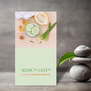Carte De Visite Massage Thérapie Aromathérapie à l'huile essentiel