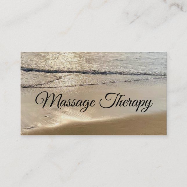 Carte De Visite Massage Thérapie Serenity Beach (Devant)