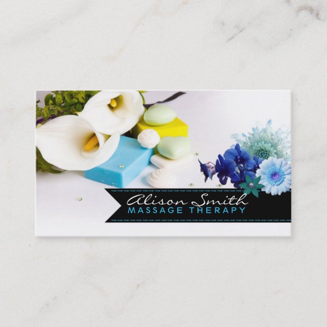 Carte De Visite Massage Therapy Business card (Devant)