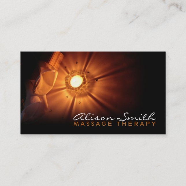 Carte De Visite Massage Therapy Business card (Devant)