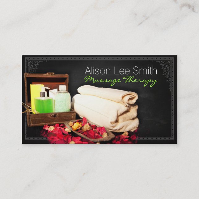 Carte De Visite Massage Therapy/Spa/Health (Devant)