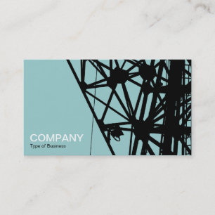 Carte De Visite Mast radio - bleu clair vert