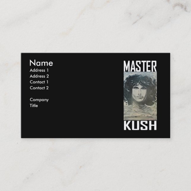 CARTE DE VISITE MASTER KUSH (Devant)