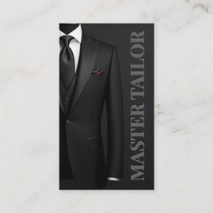 Carte De Visite Master Tailor Classic Black Tuxedo Boutique