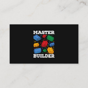 Carte De Visite Masters Builder Cute Block Building Kids Toys Bric