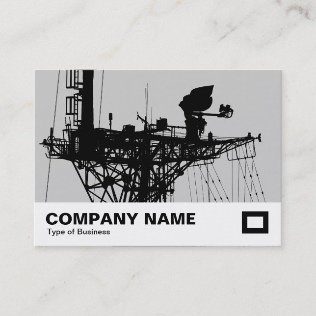 Carte De Visite Mât radar - gris clair (Devant)