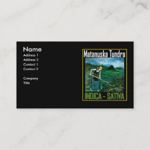 CARTE DE VISITE MATANUSKA TUNDRA INDICA SATIVA