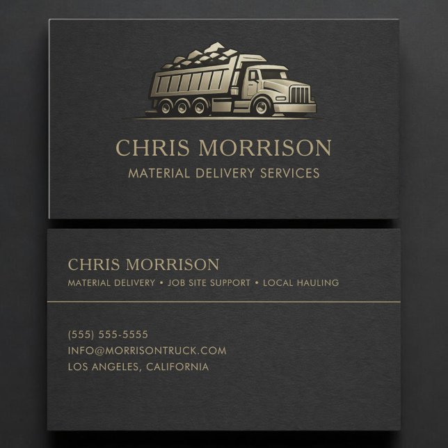 Carte De Visite Material Delivery Services Professional (Créateur téléchargé)