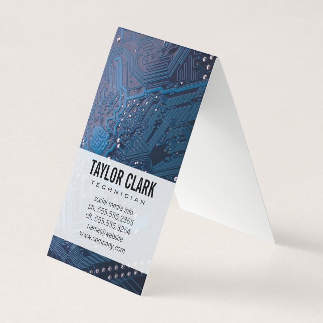 Carte De Visite Matériel électronique (Devant)