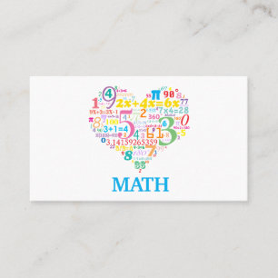 Carte De Visite Math du cœur
