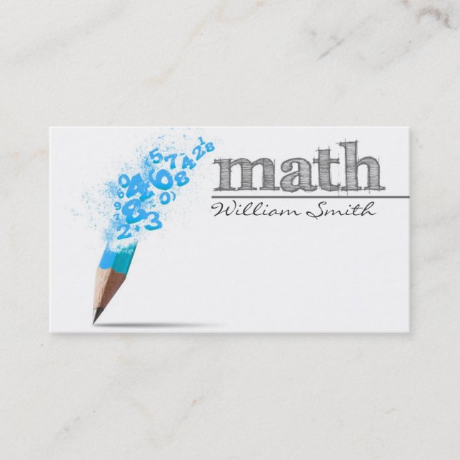 Carte De Visite Math Teacher Business card (Devant)