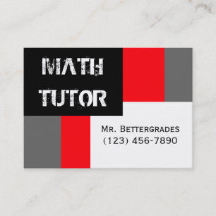 Carte De Visite Math Tutor