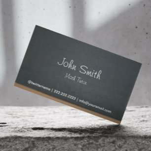 Carte De Visite Math Tutor Chalkboard Professionnel