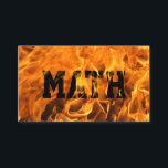 Carte De Visite Maths audacieuses du feu brûlant de mathématicien<br><div class="desc">Carte de visite brûlant frais de mathématicien du feu.</div>