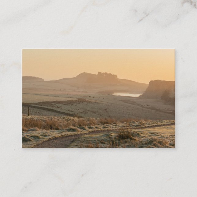Carte De Visite Matinée glaciale à Steel Rigg (Devant)