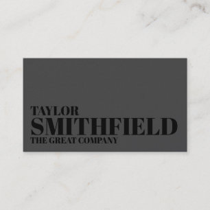 Carte De Visite Matt Black Professional traditionnel
