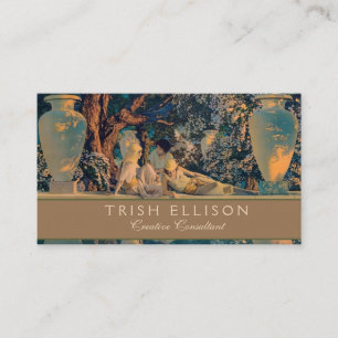 Carte De Visite Maxfield Parrish Le Jardin d'Allah 1918 Beaux-Arts