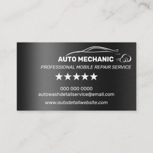 Carte De Visite Mécanicien automobile Service de réparation automo